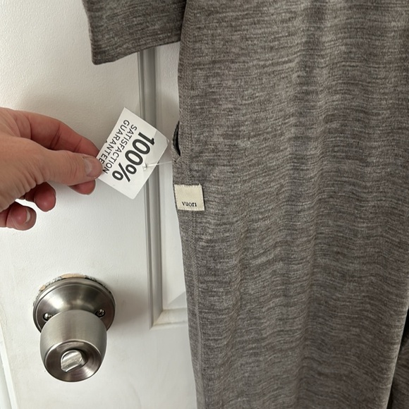 Nwt Vuori lux long sleeve romper clay heather L - Picture 6 of 10